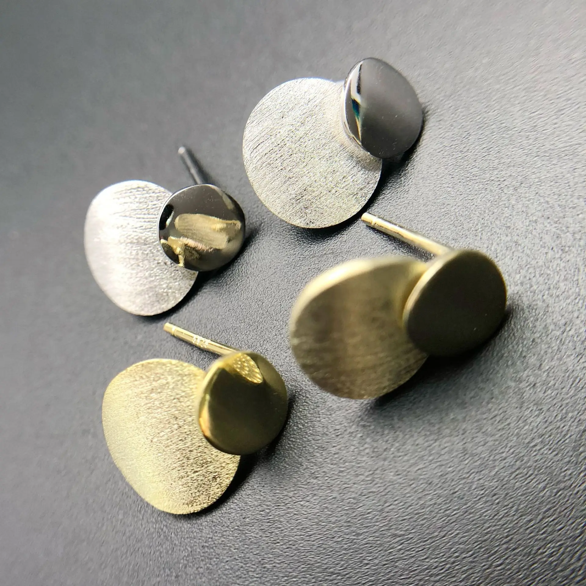 Irregularity geometric silver earring woman 100% 925 Sterling silver Jewelry fashion Hypoallergenic Stud earrings for women