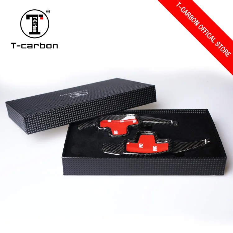 T-carbon Carbon Fiber Steering Wheel Shift Paddles For Mercedes benz CLA GLA GLK Paddle Shifter