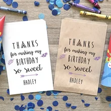 Пользовательские племенные тематические первый день рождения попкорн конфеты буфет леденец мешочки для вечеринки перед рождением ребенка пекарня печенье десерты подарок Favorspackets