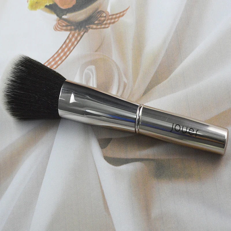 1pcs Patented Design High Quality Designer Brand 2 in 1 Powder and Eye Crease Metal Handle