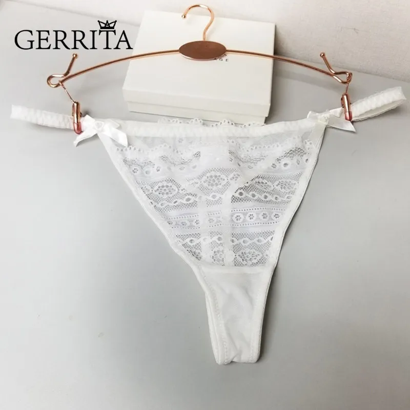

CERRITA Sexy transparent thong Nylon Lace Calcinha Thong Ladies Panties Women Underwear String Seamless G T-back Lingerie