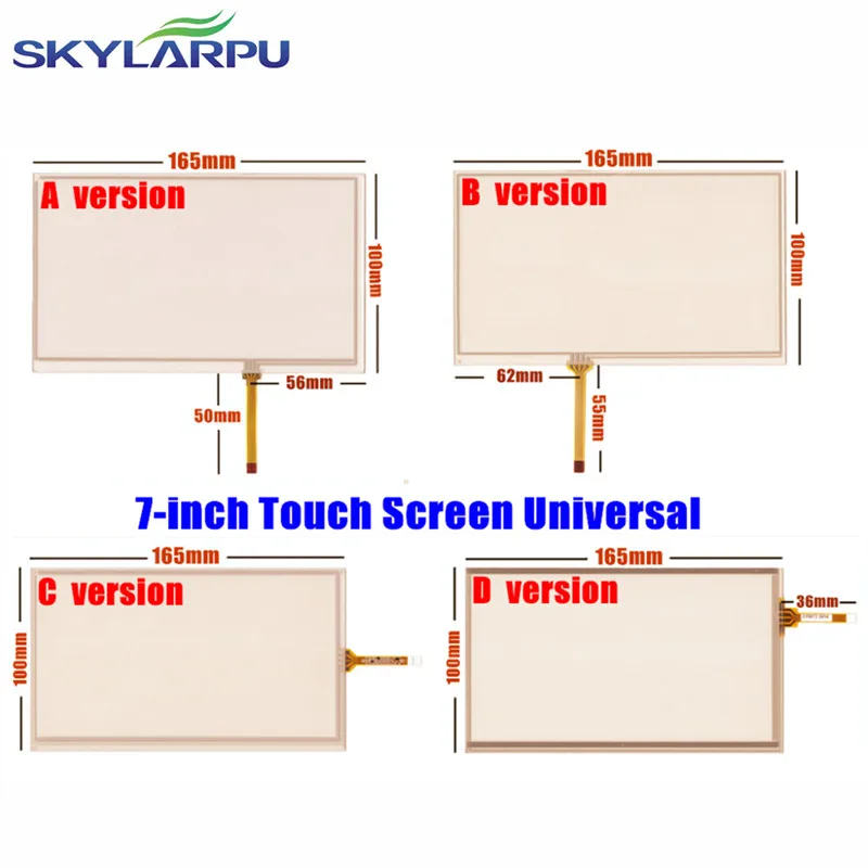 Skylarpu 10 шт./лот 7-дюймовый 165 мм* 100 мм touch Экран для навигационная DVD, 7 дюйм(ов) Сенсорный экран планшета Панель Универсальный