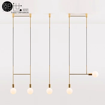 

Nordic Modern Gold LED Pendant Lights bedroom dinning room kitchen hanglampen voor eetkamer E27 LED Lamp Edison Light Bulb