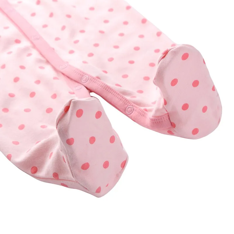 Mother Nest Newly 2016 Long Sleeve Baby Clothing Baby Boy Girl Wear Pink Polka Dot Newborn Baby Overall Clothes Baby Rompers (1)
