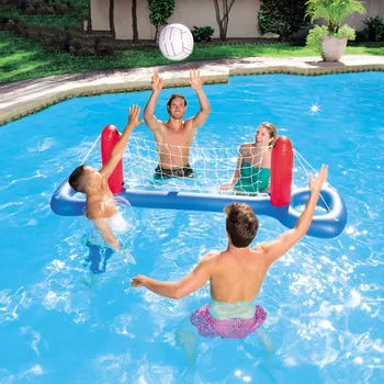 

Pool Floats Football Volleyball Pool Toys Water Sports Games Inflatable Floating + Gift ball Island Boia Piscina For Adults Kids