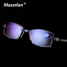 Очки для чтения с защитой от синего излучения, женские очки без оправы, мужские очки с защитой от усталости при дальнозоркости, очки для дальнозоркости+ 1,5