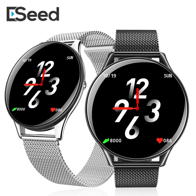 

ESEED SN58 smart watch thin body 1.3 inch screen IP68 Heart Rate Blood Pressur Fitness bracelet for apple android pk mi band 4