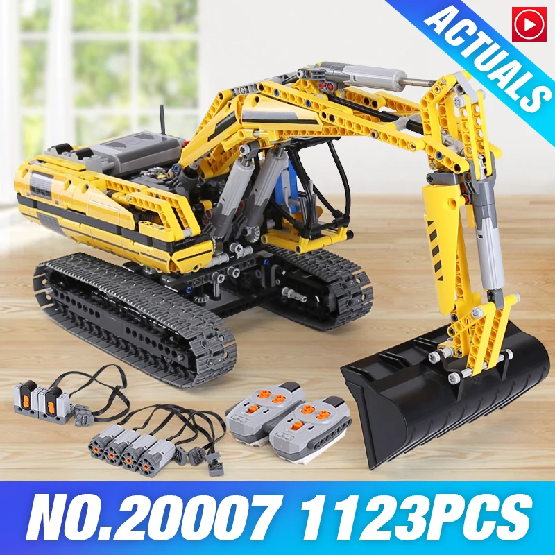 

Lepin Toys 20007 Legoed Technic MOTORIZED Building Blocks Electric EXCAVATOR Motors Power Functions Model Bricks legoingly 8043