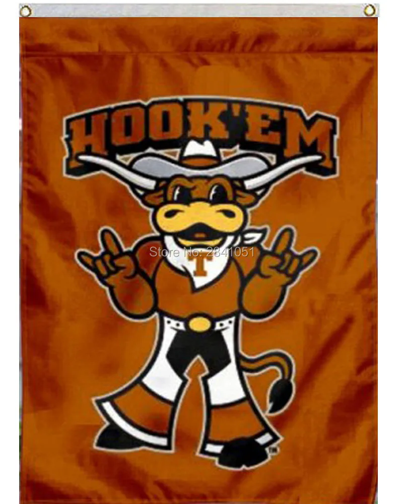 Hook Em Horns Texas Garden Team American Outdoor Indoor Football
