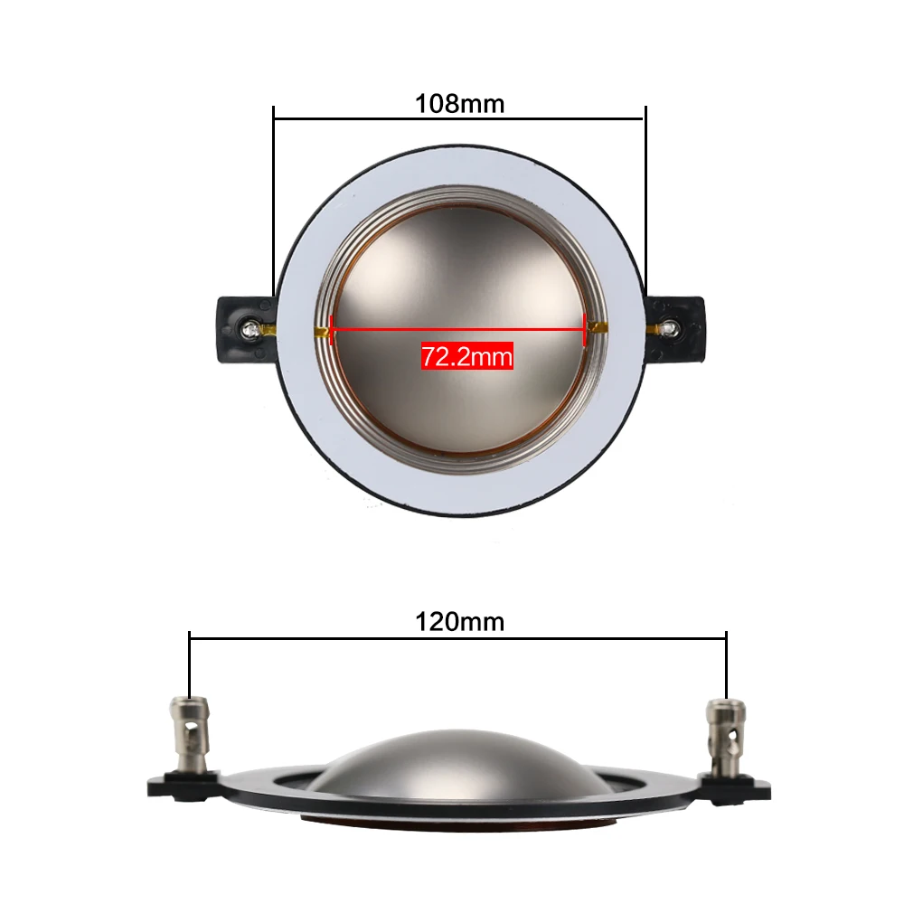 74,5 мм 72,2 мм ВЧ динамик звуковой катушки профессиональный сценический Аудио Звуковая пленка титановая диафрагма круглый медный провод 2 шт