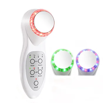 

3MH 7 Colors LED Photon Ultrasonic Lifting Face Lift Skin Cleaner Wrinkle Remover Anti Aging Ultrasound Facial Beauty Massager