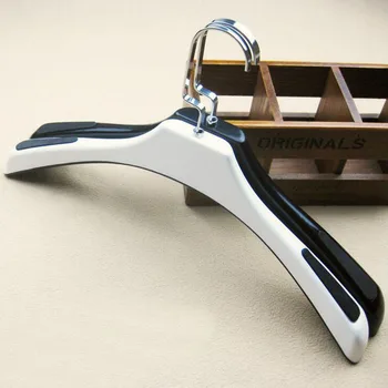 

Luxury Wide Shoulder Plastic Suit Hanger for Lady, Clothes/Trousers hanger With Square Hook,Non-slip hanger (12 Pieces/ Lot)