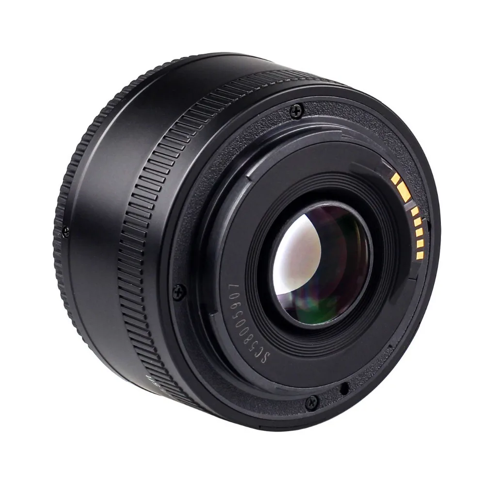 YONGNUO YN50mm f1.8 YN EF 50 мм f/1,8 AF объектив YN50 апертура Автофокус для Canon EOS DSLR камер+ бленда+ сумка+ ткань для объектива