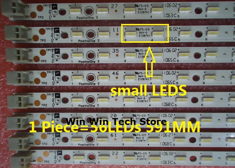 LCD-52LX530A LCD-52LX830A светодиодный свет полосы E129741 цельнокроеное платье = 56 светодиодный s 591 мм