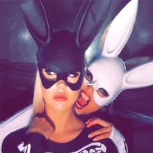 Женская маска на Хэллоуин, маска кролика с длинными ушами, маскарадный костюм для вечеринки, нарядное платье, декоративные маски