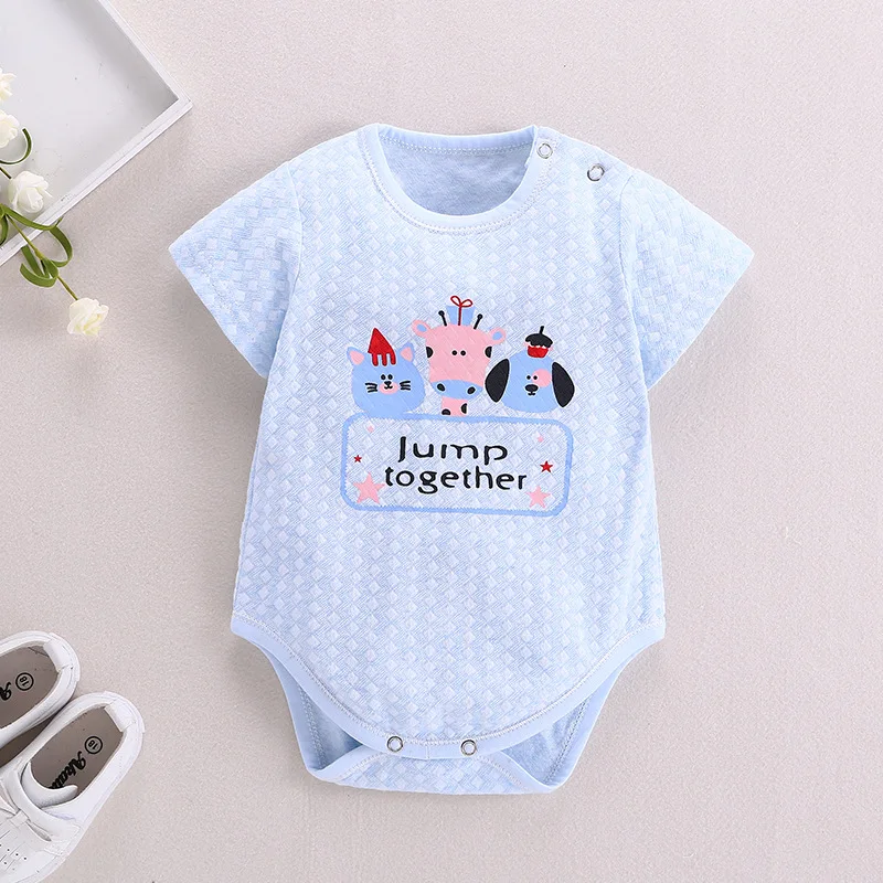 

FEERIJT Bodysuits for Newborn Baby 2019 Spring Summer Cotton One-piece Bodysuit Soft Sleeping Clothing Baby Cute Suit Cartoon
