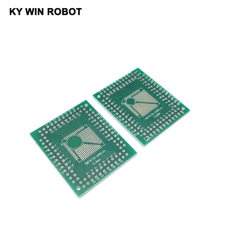 5 шт. QFP TQFP LQFP FQFP 32 44 64 80 100 LQF SMD Поворотный адаптер DIP плата PCB преобразователь