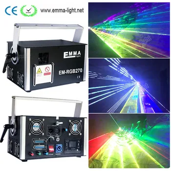 

High Power Advertising Laser dmx 512 laser 5w analog full color Ilda Rgb Animation 3d Laser DIY Logo Projector