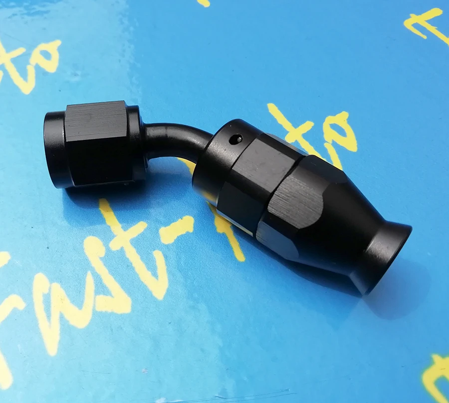 Многоразовая резьба 7/16 20unf AN 4 AN4 an 45 градусов PTFE tpfe turbo фитинг для подачи масла