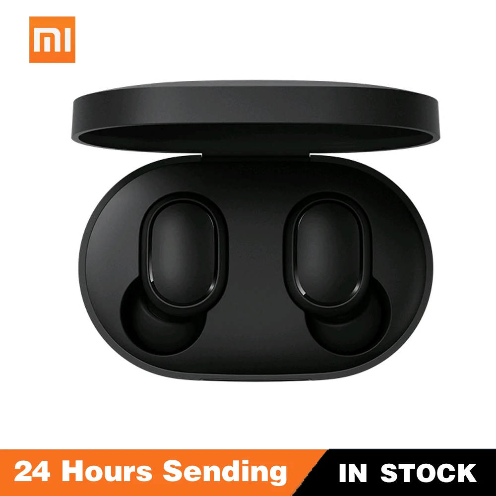 Original Xiaomi Redmi Airdots TWS Bluetooth Earphone Stereo Bass BT 5.0 Eeadphones With Mic Handsfree Earbuds AI Control Earbuds