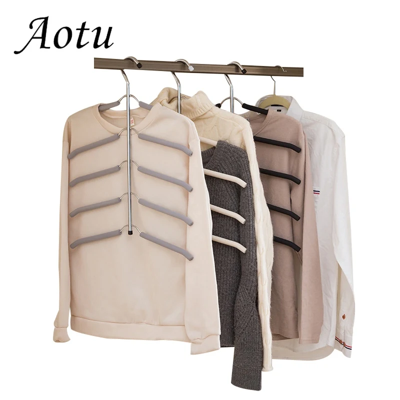 

Multilayer Hangers Metal Cloth Hanger Clothing Storage Racks Clothing Storage Holder Rack Wardrobe Space Saver Drying Racks