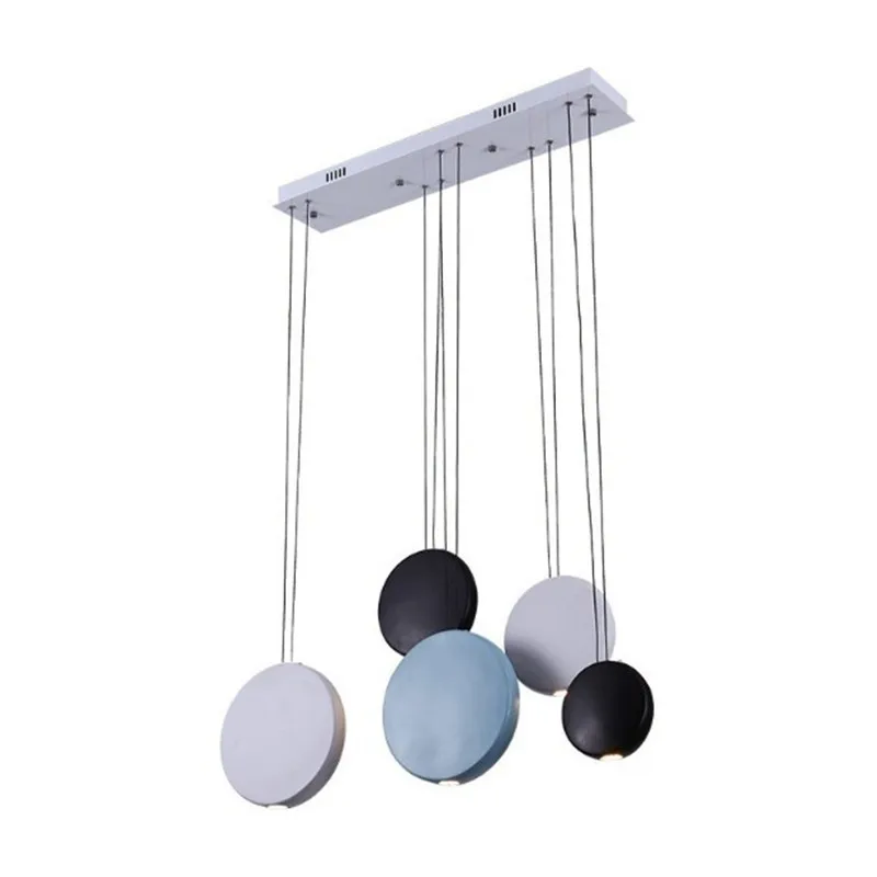 modern art round led pendant light