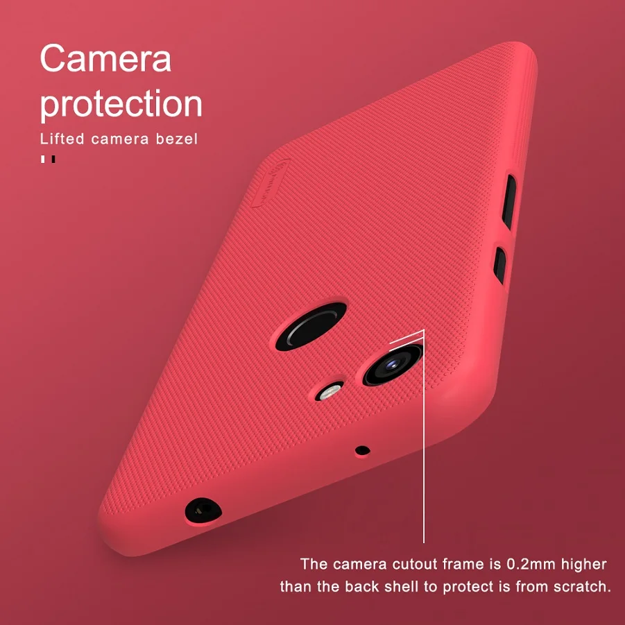 Чехол NILLKIN для Google Pixel 3a матовая жесткая задняя крышка из поликарбоната с