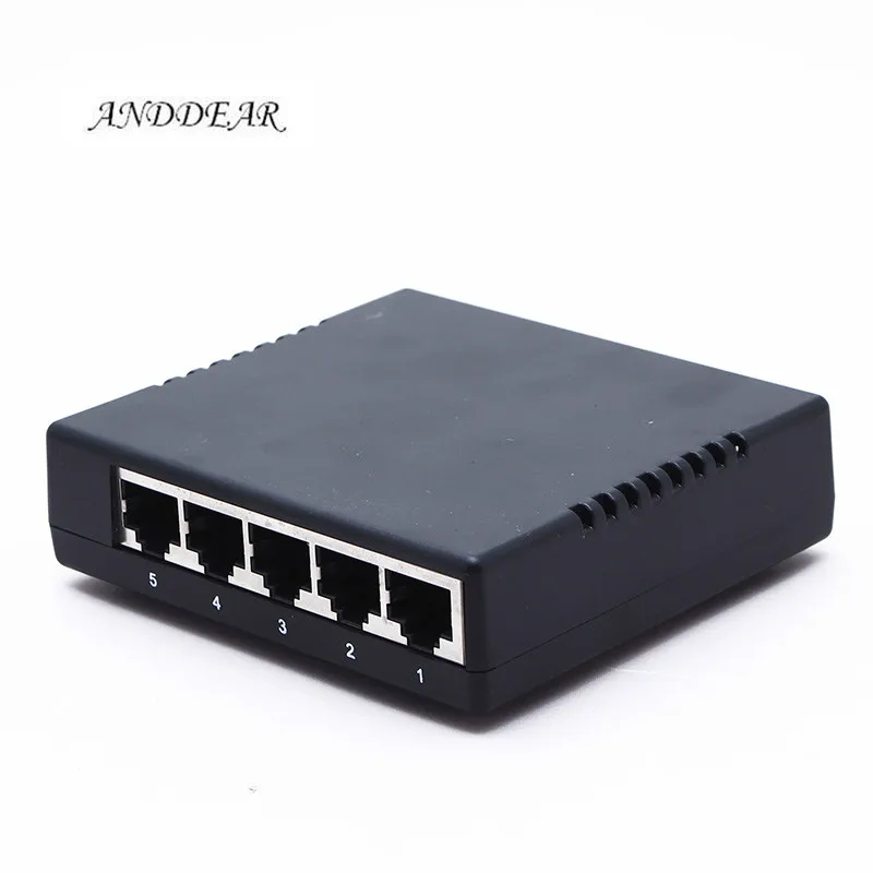 ANDDEAR Z1 пассивный 5 портовый Poe коммутатор 12 В 4/5 + 7/8 ethernet 10/100 Мбит/с poe с 4 портами