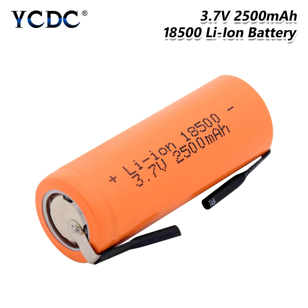 1/2/4 штук 3 7 V 18500 2500mAh литий-ионный батареи с 2 вкладки для е-байка фонарик Фонарь Vape