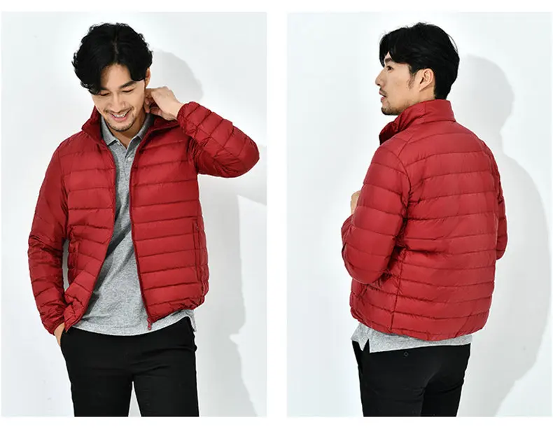 9Colors 90% white duck down jacket men winter ultralight thin male parka coat man brand clothing Muls High quality outwear MD701-19