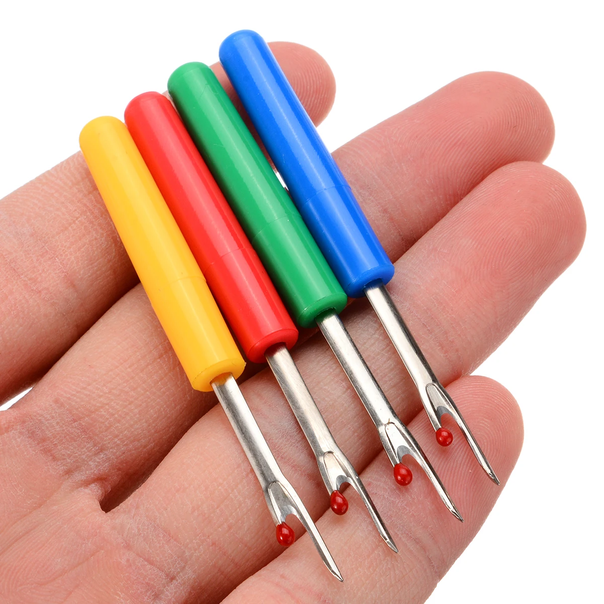 New 4pcs Seam Ripper Stitch Unpicker Plastic Handle Thread Cutter DIY Sewing Remover Cross Embroidery Tools Sewing Accessories