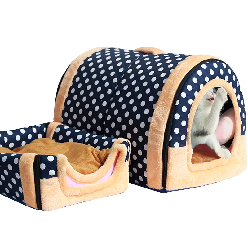  HEYPET Cat House Pet Bed Foldable Soft Cat Mat Dog Bed For Dogs Cats Comfortable Pad Sofa Bed for S