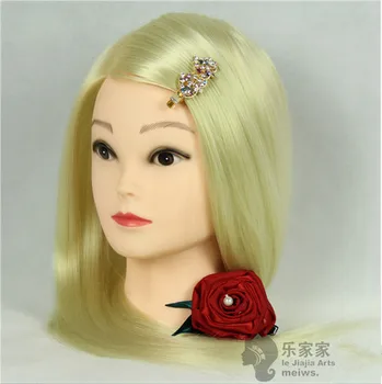 

Free shipping!! Training mannequin High Temperature Fiber For Hairdressers With Wigs Stand Exportor In Guangzhou