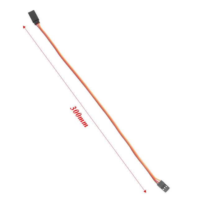 10Pcs 150 / 200 / 300 / 500mm Servo Extension Lead Wire Cable For RC Futaba JR Male to Female 30cm 4