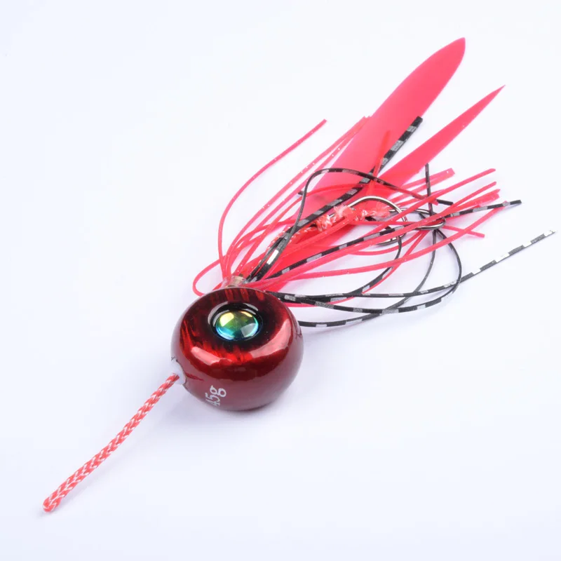 SeekBass 4 шт. 100 г/80 г/60 г/45 г слайдер Snapper Sea bream джиг головка с юбкой свинцовый приманка