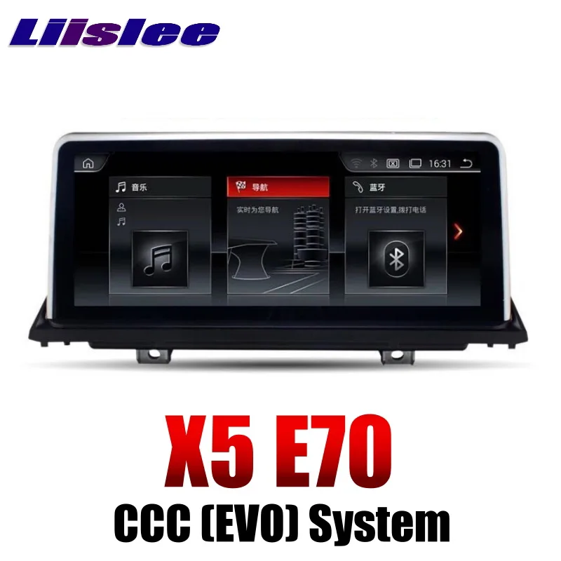 Sale LiisLee For BMW X5 E70 2006~2011 For CCC System EVO ID6 CarPlay Adapter Car Multimedia Player GPS Audio Radio Navigation NAVI 2