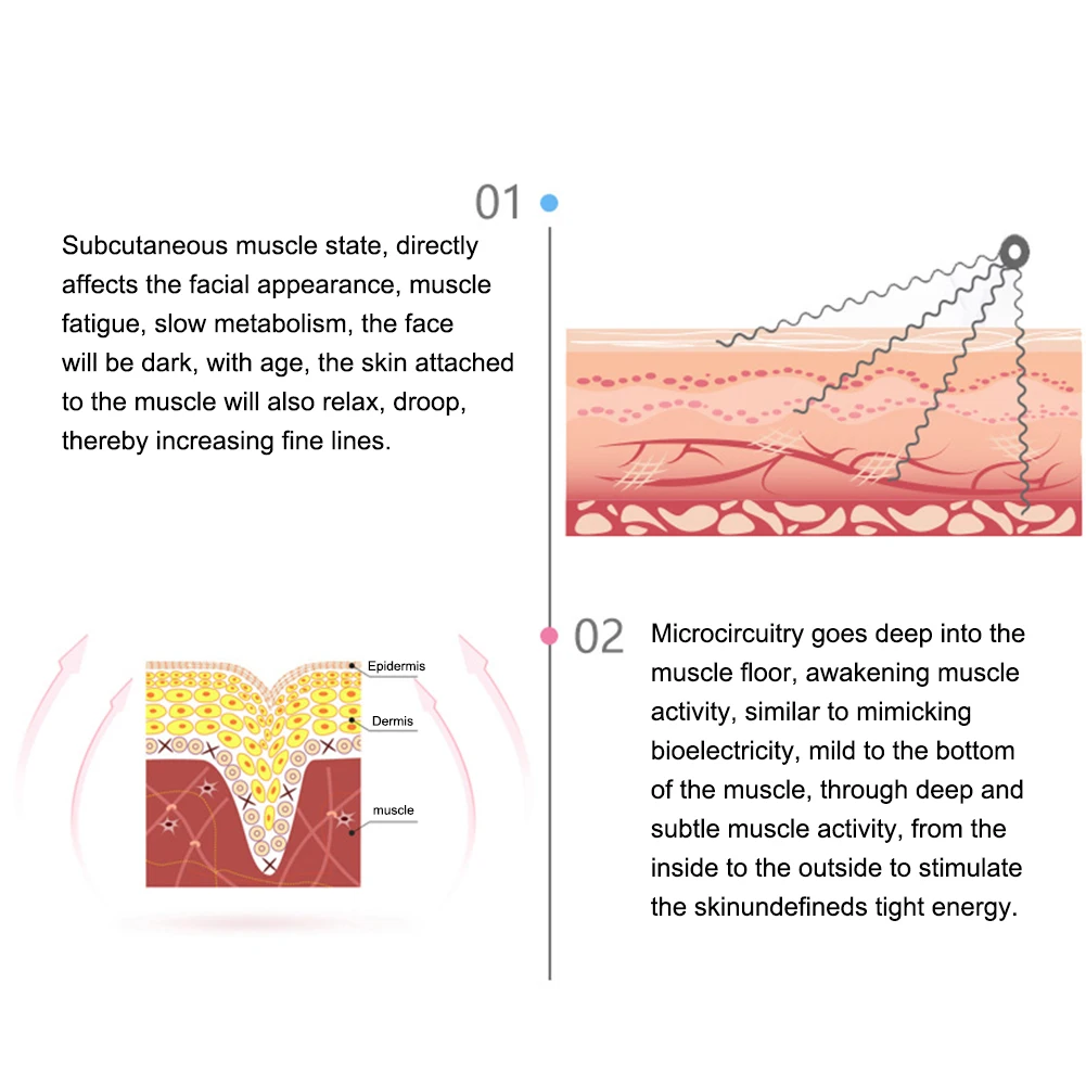  Mini Microcurrent Face Lift machine Skin Tightening Rejuvenation Spa USB Charging Facial Wrinkle Re