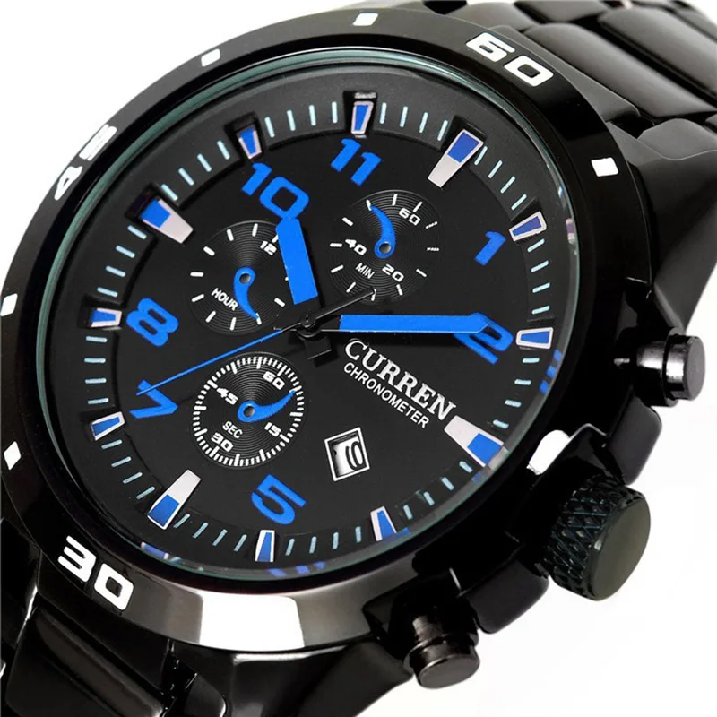

Famous Leisure Brand Wristwatches Quartz Reloj CURREN Brand Watches Fashion Business Watch Leather Strap Clock Male Watches