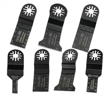 7 pcs Oscillating Multi Tools Saw Blades For Multimaster Power tool accessories as Fein renovator tool,Dremel,wood metal cutting