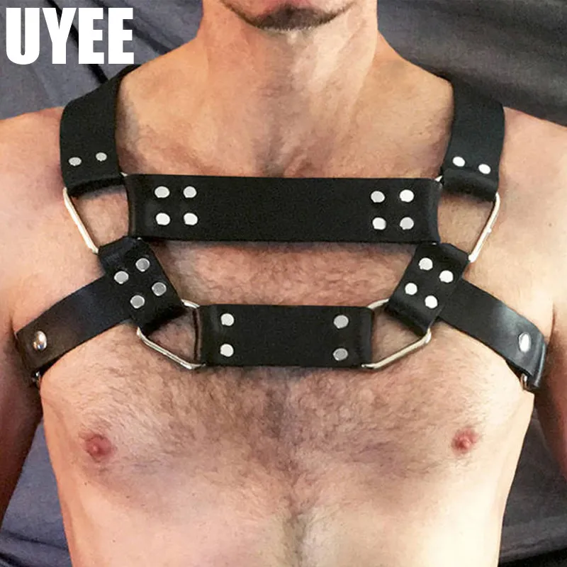 

UYEE 2019 Leather Harness Men's Belts Garters Trendy Sell Men Straps For Stockings Sword Belt Harajuku Sexy Erotic Bondage Punk