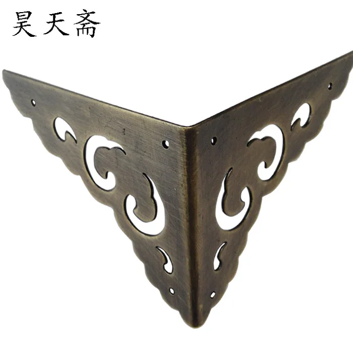 [Haotian vegetarian] Chinese antique copper live Zhangmu Xiang corners copper double-sided corner HTG-080