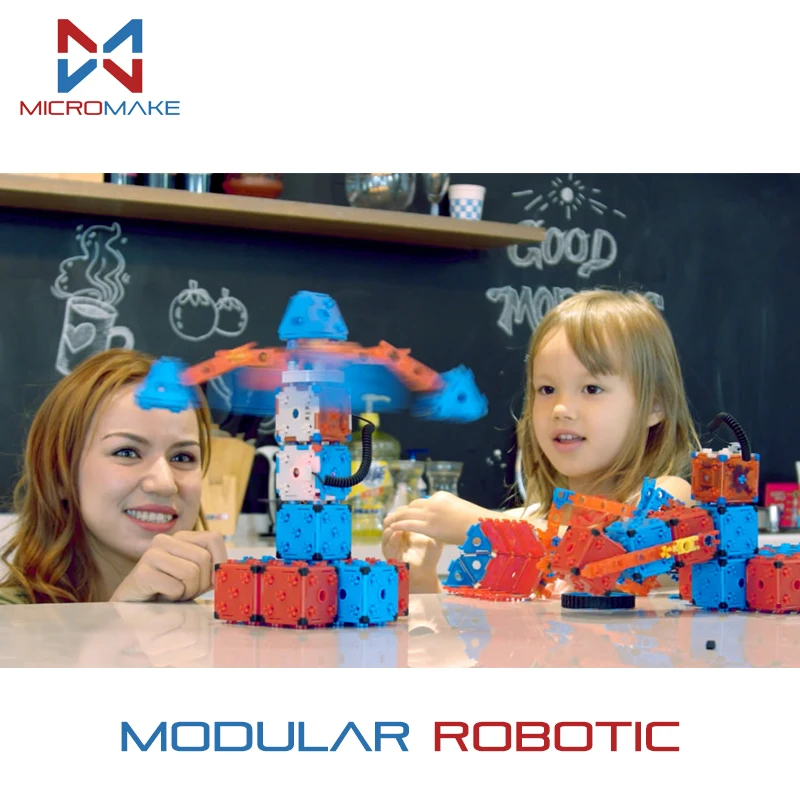 

Micromake Kids Modular Robotic Engineering DIY Kit Christmas Gift for Family Technic STEM Educational Birthday Toys for Children