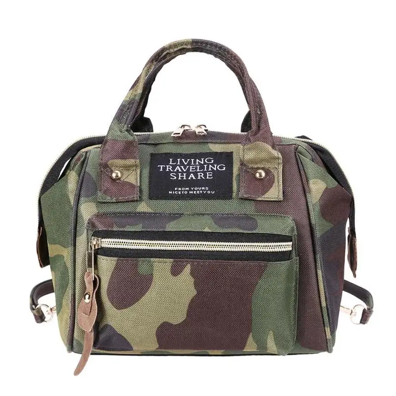 Сумка для подгузников, большая емкость, портативный мини Водонепроницаемый рюкзак для мам, рюкзак для подгузников, сумка для детских подгузников - Цвет: Армейский зеленый