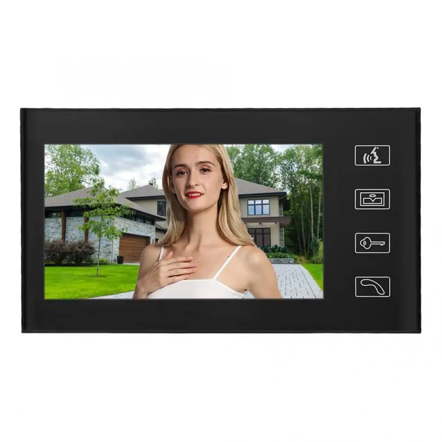 

3 Apartment 7in Wired Video Intercom Door Phone Doorbell System Monitors IR Camera Smart Door Bell Motion Sensor Bell