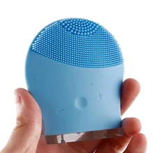 Мини набор косметики Глубокая очистка пор электрическая водяная силиконовая звуковая вибрация щетка для мытья лица очищающее средство косметический массажер