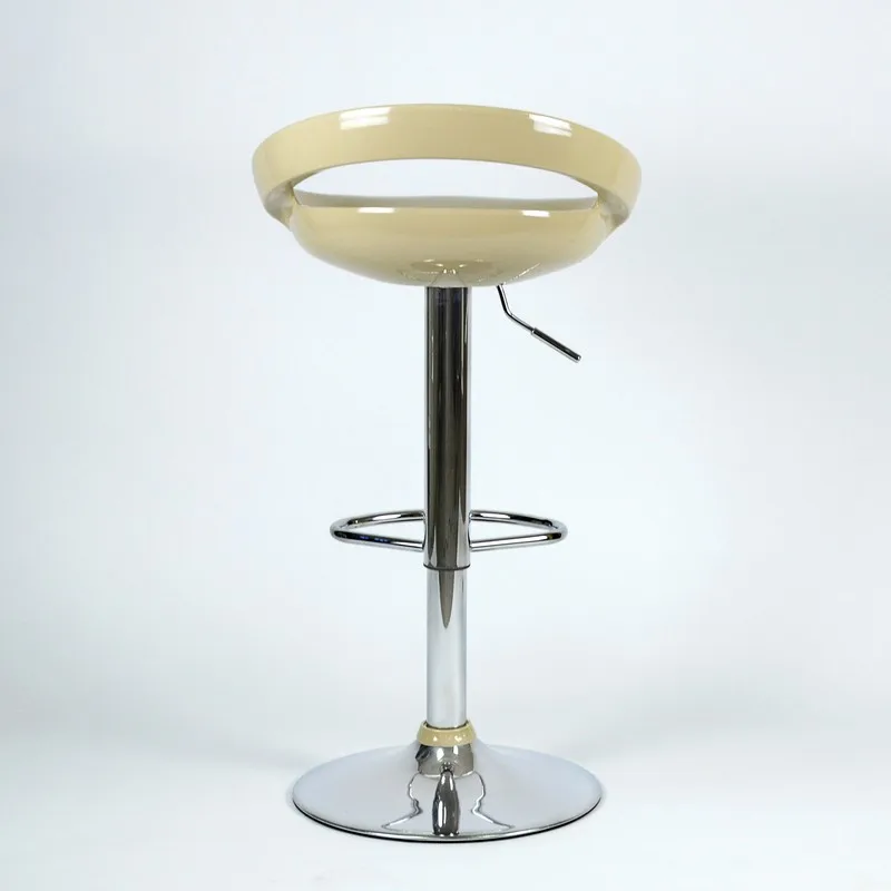 94128 Barneo N-6 пластиковый поворотный кухонный высокий барный стул бежевый на газ-лифте мебель для кухни кресло для бара дизайнерский стул для современной кухни кухонный стул по России