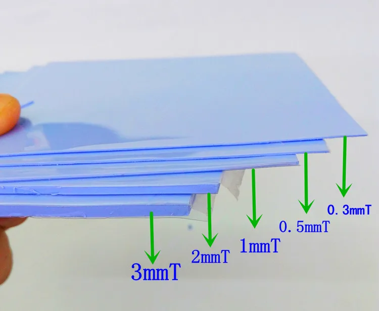 100*100 мм 0,3/0,5/1/1,5/2/2,5/3 мм высокое Термальность проводимость Термальность Pad 1,5 W GPU Процессор радиатор охлаждения Проводящий силиконовыми накладками