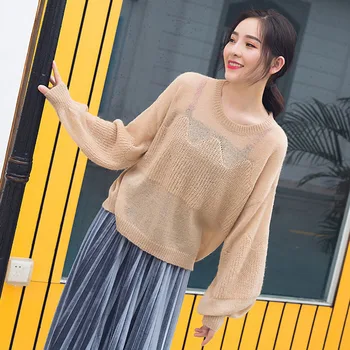 

Black Sweater Women Sexy Tops Fashion Spring Winter Tops Women Knitted Pullovers Long Sleeve Jumper Pull Femme Clothing 5Zc0287F