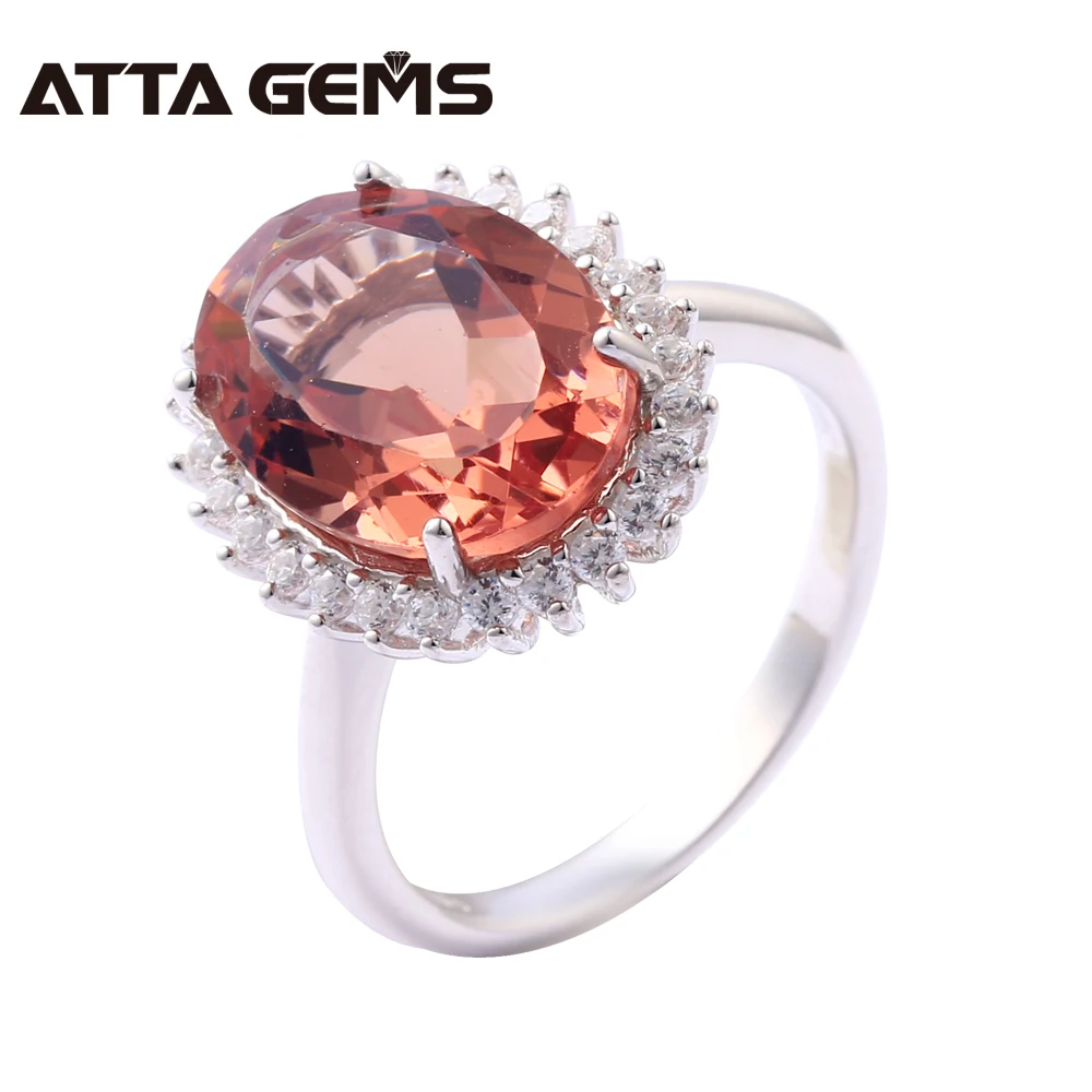 

Sultanite Sterling Silver Ring Women Wedding Engagement Style 7.2 Carats Created Diaspore S925 Rings Elegant Design Top Quality