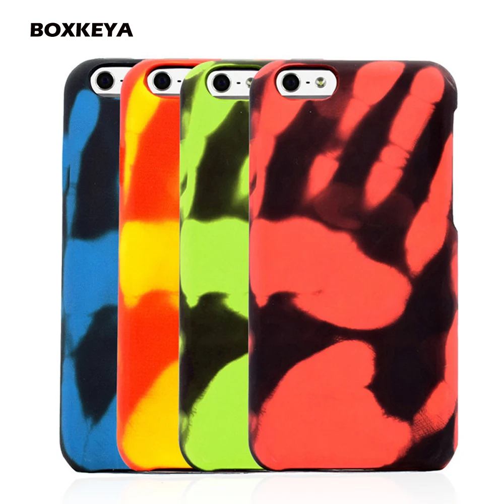 Роскошный датчик температуры чехол для iPhone X Xs XR 8 7 Plus 6 6S Мягкий Обесцвечивающий